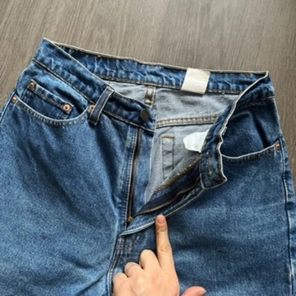 VINTAGE Jordache High-Rise Blue Tapered Jeans - Picture 2 of 16